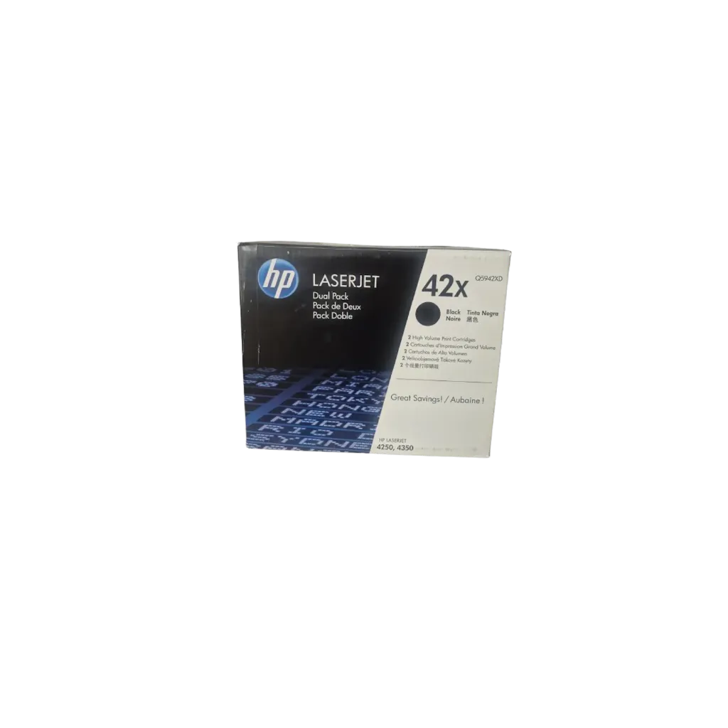 HP 42X Schwarz Toner-Kartusche (Doppelpack)